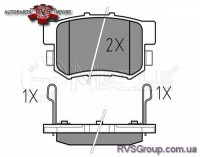 Комплект тормозных колодок, дисковый тормоз