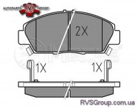 Комплект тормозных колодок, дисковый тормоз