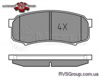 Комплект тормозных колодок, дисковый тормоз