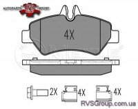 Комплект тормозных колодок, дисковый тормоз