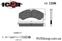 Комплект тормозных колодок, дисковый тормоз