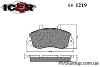 Комплект тормозных колодок, дисковый тормоз