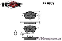Комплект тормозных колодок, дисковый тормоз