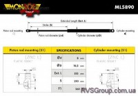 Газовая пружина, крышка багажник