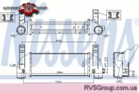 Інтеркулер FORD TOURNEO CONNECT, TRANSIT CONNECT 1.8D 06.02-12.13