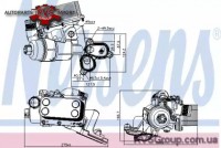 Масляний радіатор (в корпусі) NISSAN PRIMASTAR, QASHQAI I, X-TRAIL, X-TRAIL II, OPEL VIVARO A, RENAULT ESPACE IV, GRAND SCENIC II, GRAND SCENIC III, KOLEOS