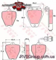 Комплект тормозных колодок, дисковый тормоз