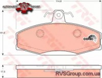 Комплект тормозных колодок, дисковый тормоз