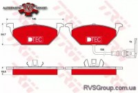 Комплект тормозных колодок, дисковый тормоз