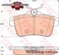 Комплект тормозных колодок, дисковый тормоз