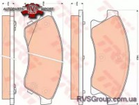 Комплект тормозных колодок, дисковый тормоз