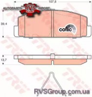Комплект тормозных колодок, дисковый тормоз
