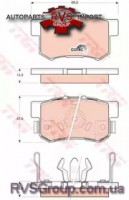 Комплект тормозных колодок, дисковый тормоз
