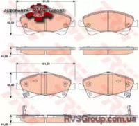 Комплект тормозных колодок, дисковый тормоз