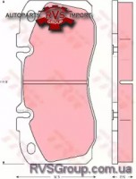 Комплект тормозных колодок, дисковый тормоз