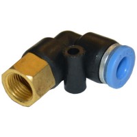 Пневматический фитинг цанговый для шлангов PU/PR (Г-обр., шланг - внутр. резьба) 4ммX1/8" AIRKRAFT SPLF04-01