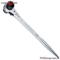 Ключ трещоточный силовой с двойной головкой TOPTUL 10x13мм AEAH1013