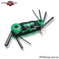 Ключи Г-образные HEX набор складной TOPTUL AGFB0701