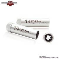 Головка 12-гранная свечная TOPTUL 14мм 3/8" 12 гр. с пружинным фиксатором BAAX1214