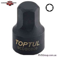Головка-бита 1/4" HEX TOPTUL 6мм (цельная) BCDB0806