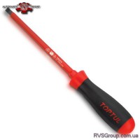 Отвертка диэлектрическая шлицевая TOPTUL 3x75 мм (1000V) FAEB0308