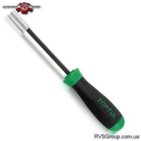 Отвертка-битодержатель с магнитом TOPTUL 1/4"x240 мм FTBA0824