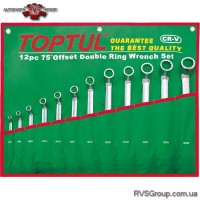 Набор ключей накидных 6-32 мм TOPTUL (угол 75°) 12ед. GAAA1204
