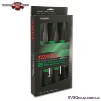 Набор крестовых и шлицевых отверток 6 ед. TOPTUL GAAE0611