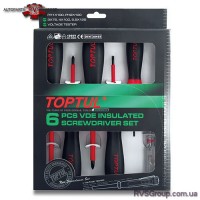 Набор отверток диэлектрических до 1000В TOPTUL 6ед. GAAE0612