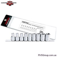 Набор головок TORX на планке TOPTUL 1/2" E10-E24 9ед. GAAG0901