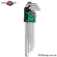 Набор шестигранников Г-обр. TOPTUL 1,5-10мм 9ед. супердлинных GAAL0912