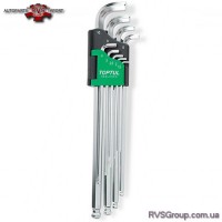 Набор ключей шестигранных с шаром TOPTUL 1,5-10мм 9ед. супердлинных GAAL0922