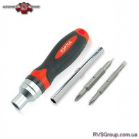 Отвертка-трещотка с набором насадок TOPTUL 7-в-1 GAAR0402