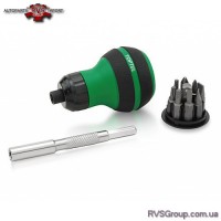 Трещоточная отвертка-мини TOPTUL 9-в-1 GAAR1101