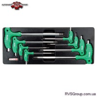 Набор шестигранников с ручкой L-обр в ложементе TOPTUL GAAT0803