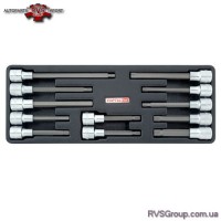 Набор бит впресованных в головку 1/2" 12ед. (в ложементе) TOPTUL GAAT1202