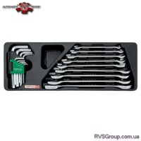 Набор ключей комбинированный (в ложементе) TOPTUL GAAT1802