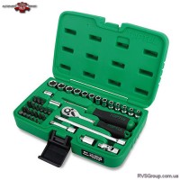 Набор торцевых головок и бит с трещоткой TOPTUL 1/4" 41ед. GCAI4102