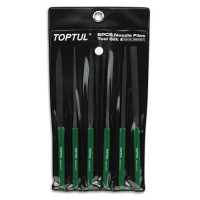 Набор прецизионных игольчатых напильников TOPTUL L160мм 6ед. GNBA0601
