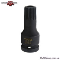 Спецголовка для маслосливной пробки TOPTUL VW, AUDI (M16H) L60мм JDBC1616