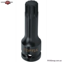 Головка торцевая SPLINE ударная TOPTUL М14 L77мм 1/2" KADB1614L