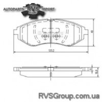 Комплект тормозных колодок, дисковый тормоз