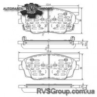 Комплект тормозных колодок, дисковый тормоз