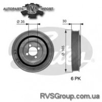 Ременный шкив, коленчатый вал
