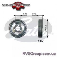 Ременный шкив, коленчатый вал