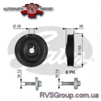 Ременный шкив, коленчатый вал