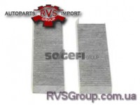 Фільтр салону Citroen Berlingo/Peugeot Partner 08- (к-кт 2шт.) (вугільний)