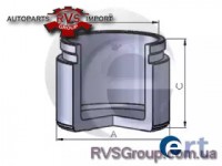 Поршень, корпус скобы тормоза