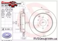 Диск гальмівний задн Лів/Прав INFINITI QX56, QX80  NISSAN PATROL VI 5.6 03.10-