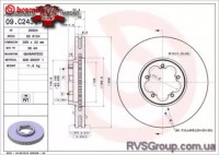 Диск гальмівний передн Лів/Прав FORD TOURNEO CUSTOM V362, TRANSIT, TRANSIT CUSTOM V362, TRANSIT V363 1.0H-2.2D 10.11-